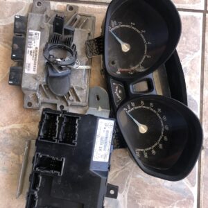 Ford Fiesta MK6,Lock Set (ECU,Cluster, BCM, ignition, Key) Petrol 2009+